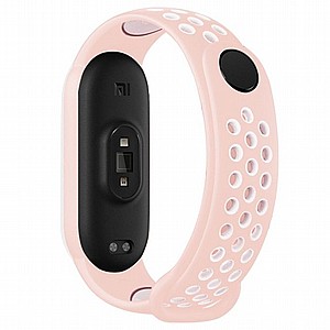 ����� ������� ���� Sports Breathable Silicone Band ���� LaTera ����� ��� ����: Xiaomi Mi Band 5 / 6 (��� Meat Powder/White)