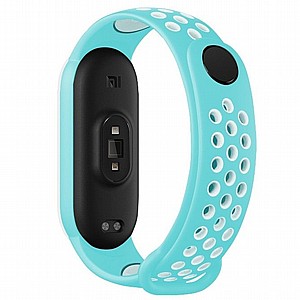 ����� ������� ���� Sports Breathable Silicone Band ���� LaTera ����� ��� ����: Xiaomi Mi Band 5 / 6 (��� Teal/White)