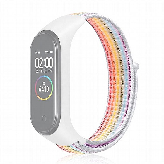 ����� �� / ������ ���� Woven Strap Nylon Band ���� LaTera ����� ��� ����: Xiaomi Mi Band 3 / 4 (��� Colour)