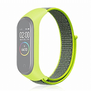 ����� �� / ������ ���� Woven Strap Nylon Band ���� LaTera ����� ��� ����: Xiaomi Mi Band 3 / 4 (��� Light Green)