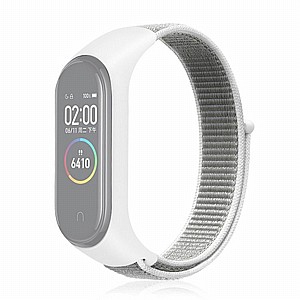 רצועת בד / ניילון מדגם Woven Strap Nylon Band מבית LaTera לשעון חכם מדגם: Xiaomi Mi Band 3 / 4 (צבע White) רצועת בד / ניילון מדגם Woven Strap Nylon Band מבית LaTera לשעון חכם מדגם: Xiaomi Mi Band 3 / 4 (צבע White)