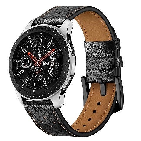 ����� ��� ����   Eyelet Sport Leather Band ���� LaTera ����� ��� ����: Samsung Galaxy Watch  46mm (��� Black)