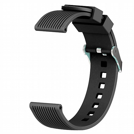 ����� ������� ����  Vertical Grain Wrist Silicone Band ���� LaTera ����� ��� ����: Samsung Galaxy Watch  46mm (��� Black)