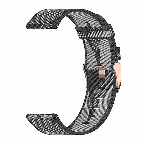 ����� �� / ������ ����  Stripe Weave Nylon Band ���� LaTera ����� ��� ����: Samsung Galaxy Watch  42mm (��� Grey)