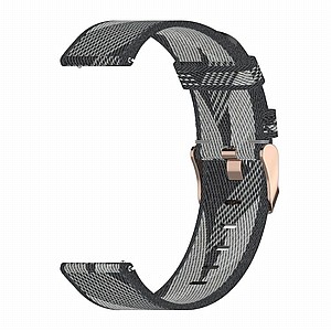 ����� �� / ������ ����  Stripe Weave Nylon Band ���� LaTera ����� ��� ����: Samsung Galaxy Watch  42mm (��� Grey)