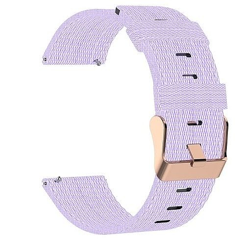����� �� / ������ ����  Woven Textured Nylon Band ���� LaTera ����� ��� ����: Samsung Galaxy Watch  42mm (��� Light Purple)