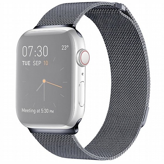����� ���� ���� Milanese Loop Magnetic Steel Band ���� LaTera ����� ��� ����: Apple Watch 38mm/40mm/41mm (��� Dark Gray)