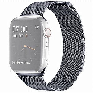 ����� ���� ���� Milanese Loop Magnetic Steel Band ���� LaTera ����� ��� ����: Apple Watch 38mm/40mm/41mm (��� Dark Gray)
