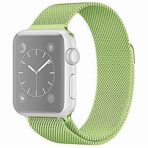 רצועת מתכת מדגם Milanese Loop Magnetic Steel Band מבית LaTera לשעון חכם מדגם: Apple Watch 38mm/40mm/41mm (צבע Mint Green Lite) רצועת מתכת מדגם Milanese Loop Magnetic Steel Band מבית LaTera לשעון חכם מדגם: Apple Watch 38mm/40mm/41mm (צבע Mint Green Lite)