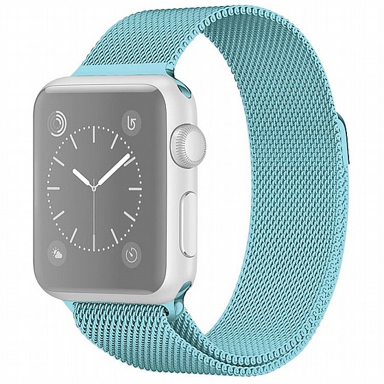 ����� ���� ���� Milanese Loop Magnetic Steel Band ���� LaTera ����� ��� ����: Apple Watch 38mm/40mm/41mm (��� Turquoise)