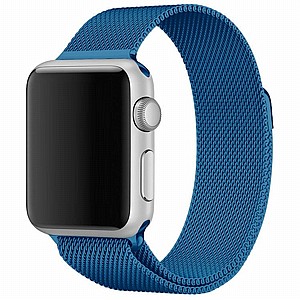 ����� ���� ���� Milanese Loop Magnetic Steel Band ���� LaTera ����� ��� ����: Apple Watch 42mm/44mm/45mm (��� Blue)