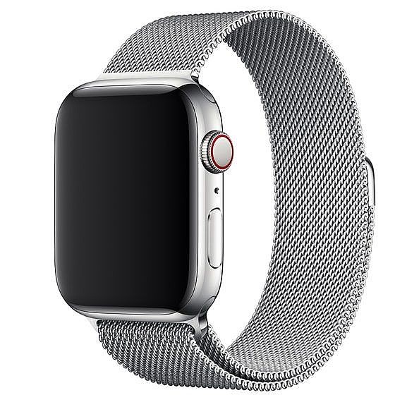����� ���� ���� Milanese Loop Magnetic Steel Band ���� LaTera ����� ��� ����: Apple Watch 38mm/40mm/41mm (��� Silver)