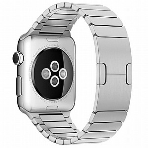 רצועת מתכת מדגם Butterfly Buckle Steel Band מבית LaTera לשעון חכם מדגם: Apple Watch 38mm/40mm/41mm (צבע Silver) רצועת מתכת מדגם Butterfly Buckle Steel Band מבית LaTera לשעון חכם מדגם: Apple Watch 38mm/40mm/41mm (צבע Silver)