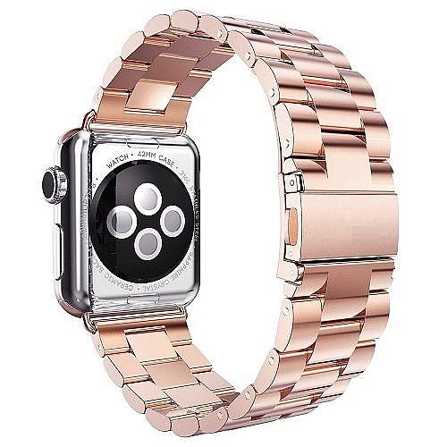 ����� ���� ���� Three Straps Steel Band ���� LaTera ����� ��� ����: Apple Watch 38mm/40mm/41mm (��� Rose Gold)
