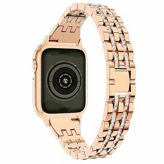 ����� ���� ���� Diamond Steel Band ���� LaTera ����� ��� ����: Apple Watch 42mm/44mm/45mm (��� Champagne Gold)