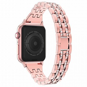 ����� ���� ���� Diamond Steel Band ���� LaTera ����� ��� ����: Apple Watch 42mm/44mm/45mm (��� Rose Gold)