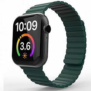 רצועת סיליקון מדגם Magnetic Loop Silicone Band מבית LaTera לשעון חכם מדגם: Apple Watch 42mm/44mm/45mm (צבע Green) רצועת סיליקון מדגם Magnetic Loop Silicone Band מבית LaTera לשעון חכם מדגם: Apple Watch 42mm/44mm/45mm (צבע Green)