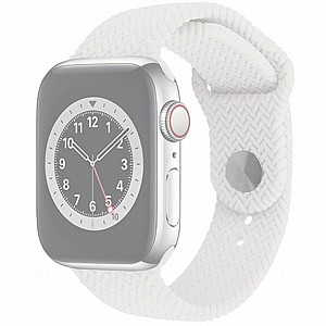 רצועת סיליקון מדגם Woven Pattern Silicone Band מבית LaTera לשעון חכם מדגם: Apple Watch 42mm/44mm/45mm (צבע White) רצועת סיליקון מדגם Woven Pattern Silicone Band מבית LaTera לשעון חכם מדגם: Apple Watch 42mm/44mm/45mm (צבע White)