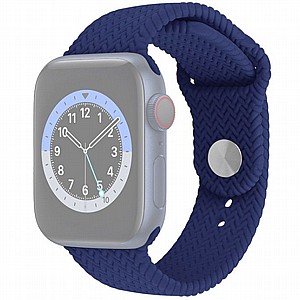 רצועת סיליקון מדגם Woven Pattern Silicone Band מבית LaTera לשעון חכם מדגם: Apple Watch 38mm/40mm/41mm (צבע Blue) רצועת סיליקון מדגם Woven Pattern Silicone Band מבית LaTera לשעון חכם מדגם: Apple Watch 38mm/40mm/41mm (צבע Blue)