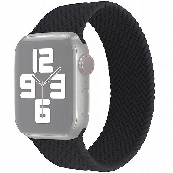 ����� ������� ����  Single Turn Woven Silicone Band ���� LaTera ����� ��� ����: Apple Watch 42mm/44mm/45mm (��� Black)