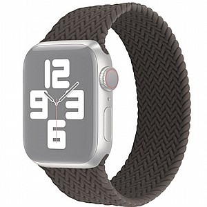 ����� ������� ����  Single Turn Woven Silicone Band ���� LaTera ����� ��� ����: Apple Watch 42mm/44mm/45mm (��� Brown)