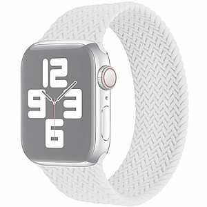 ����� ������� ����  Single Turn Woven Silicone Band ���� LaTera ����� ��� ����: Apple Watch 38mm/40mm/41mm (��� White)
