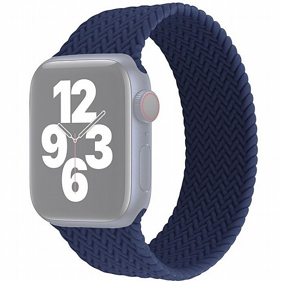 ����� ������� ����  Single Turn Woven Silicone Band ���� LaTera ����� ��� ����: Apple Watch 38mm/40mm/41mm (��� Blue)