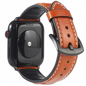 רצועת עור מדגם Woven Genuine Leather Band מבית LaTera לשעון חכם מדגם: Apple Watch 38mm/40mm/41mm (צבע Yellow Brown) רצועת עור מדגם Woven Genuine Leather Band מבית LaTera לשעון חכם מדגם: Apple Watch 38mm/40mm/41mm (צבע Yellow Brown)
