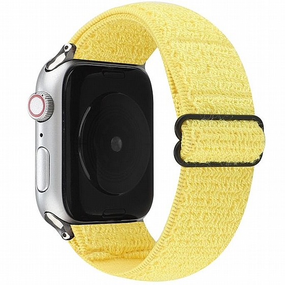 ����� �� / ������ ���� Solid Color Nylon Band ���� LaTera ����� ��� ����: Apple Watch 42mm/44mm/45mm (��� Yellow)
