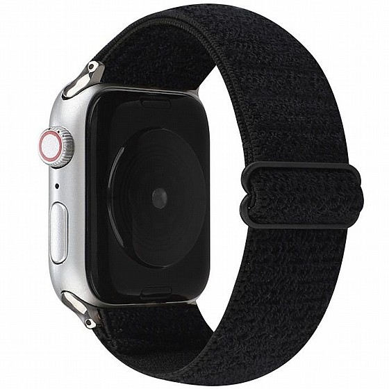 ����� �� / ������ ���� Solid Color Nylon Band ���� LaTera ����� ��� ����: Apple Watch 38mm/40mm/41mm (��� Black)