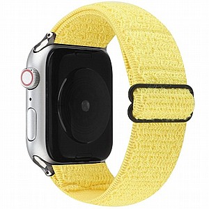 רצועת בד / ניילון מדגם Solid Color Nylon Band מבית LaTera לשעון חכם מדגם: Apple Watch 38mm/40mm/41mm (צבע Yellow) רצועת בד / ניילון מדגם Solid Color Nylon Band מבית LaTera לשעון חכם מדגם: Apple Watch 38mm/40mm/41mm (צבע Yellow)