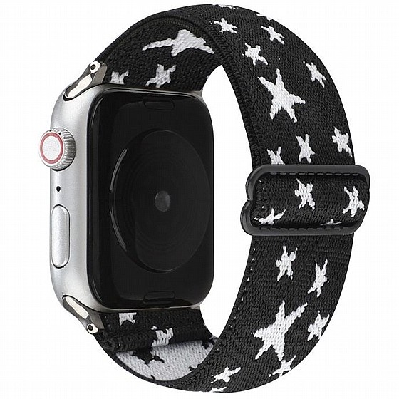 ����� �� / ������ ���� Ethnic Style Nylon Band ���� LaTera ����� ��� ����: Apple Watch 42mm/44mm/45mm (��� Black/White)