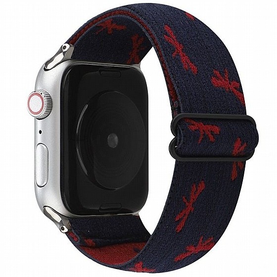 ����� �� / ������ ���� Ethnic Style Nylon Band ���� LaTera ����� ��� ����: Apple Watch 42mm/44mm/45mm (��� Wine/Red Blue)