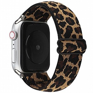����� �� / ������ ���� Ethnic Style Nylon Band ���� LaTera ����� ��� ����: Apple Watch 38mm/40mm/41mm (��� Brown/Leopard)