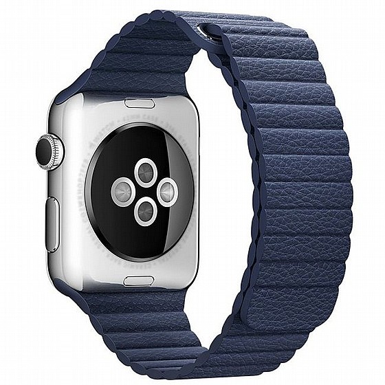����� ��� ���� Magnetic Leather Band ���� LaTera ����� ��� ����: Apple Watch 38mm/40mm/41mm (��� Dark Blue)