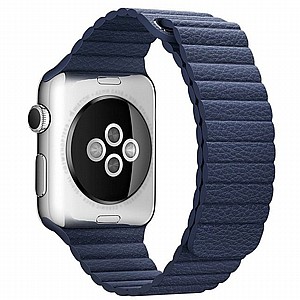 רצועת עור מדגם Magnetic Leather Band מבית LaTera לשעון חכם מדגם: Apple Watch 38mm/40mm/41mm (צבע Dark Blue) רצועת עור מדגם Magnetic Leather Band מבית LaTera לשעון חכם מדגם: Apple Watch 38mm/40mm/41mm (צבע Dark Blue)