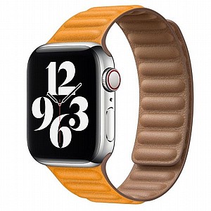 ����� ��� ���� Loop Magnetic Leather Band ���� LaTera ����� ��� ����: Apple Watch 42mm/44mm/45mm (��� Yellow)