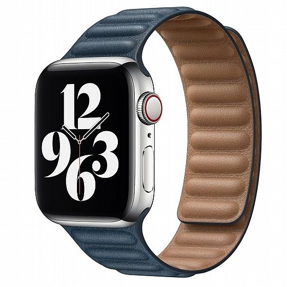 ����� ��� ���� Loop Magnetic Leather Band ���� LaTera ����� ��� ����: Apple Watch 42mm/44mm/45mm (��� Blue)