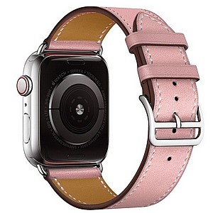 רצועת עור מדגם Replacement Leather Band מבית LaTera לשעון חכם מדגם: Apple Watch 42mm/44mm/45mm (צבע Pink) רצועת עור מדגם Replacement Leather Band מבית LaTera לשעון חכם מדגם: Apple Watch 42mm/44mm/45mm (צבע Pink)