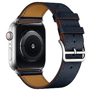 רצועת עור מדגם Replacement Leather Band מבית LaTera לשעון חכם מדגם: Apple Watch 42mm/44mm/45mm (צבע Dark Blue) רצועת עור מדגם Replacement Leather Band מבית LaTera לשעון חכם מדגם: Apple Watch 42mm/44mm/45mm (צבע Dark Blue)