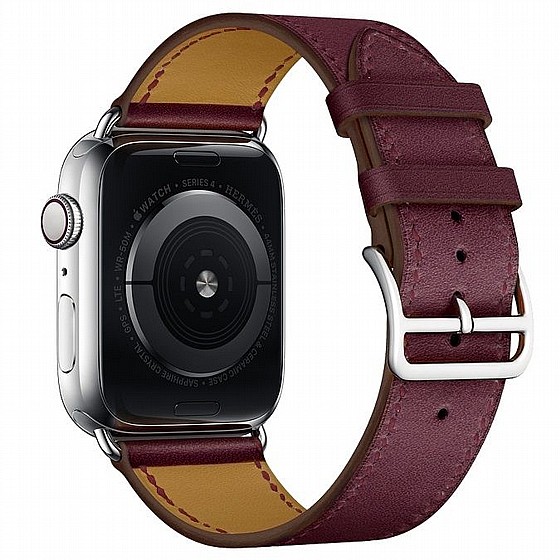 ����� ��� ���� Replacement  Leather Band ���� LaTera ����� ��� ����: Apple Watch 38mm/40mm/41mm (��� Purplish Red)