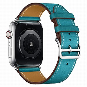 רצועת עור מדגם Replacement Leather Band מבית LaTera לשעון חכם מדגם: Apple Watch 38mm/40mm/41mm (צבע Blue) רצועת עור מדגם Replacement Leather Band מבית LaTera לשעון חכם מדגם: Apple Watch 38mm/40mm/41mm (צבע Blue)
