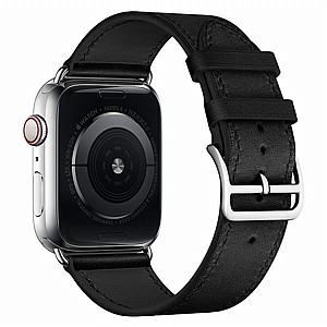 ����� ��� ���� Replacement Leather  Band ���� LaTera ����� ��� ����: Apple Watch 38mm/40mm/41mm (��� Black)