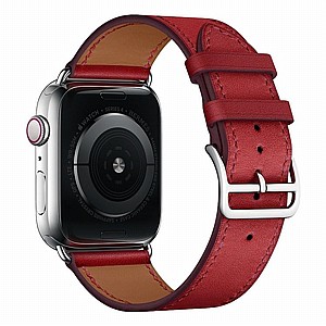 רצועת עור מדגם Replacement Leather Band מבית LaTera לשעון חכם מדגם: Apple Watch 38mm/40mm/41mm (צבע Red) רצועת עור מדגם Replacement Leather Band מבית LaTera לשעון חכם מדגם: Apple Watch 38mm/40mm/41mm (צבע Red)