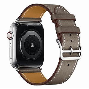 רצועת עור מדגם Replacement Leather Band מבית LaTera לשעון חכם מדגם: Apple Watch 38mm/40mm/41mm (צבע Grey) רצועת עור מדגם Replacement Leather Band מבית LaTera לשעון חכם מדגם: Apple Watch 38mm/40mm/41mm (צבע Grey)