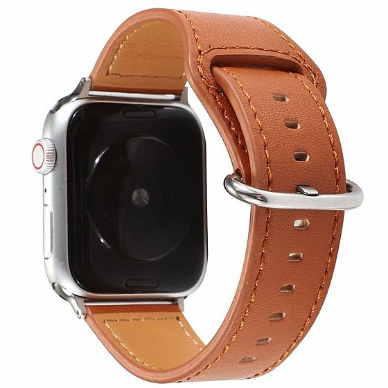 ����� ��� ���� Solid Genuine Leather Band ���� LaTera ����� ��� ����: Apple Watch 42mm/44mm/45mm (��� Brown)