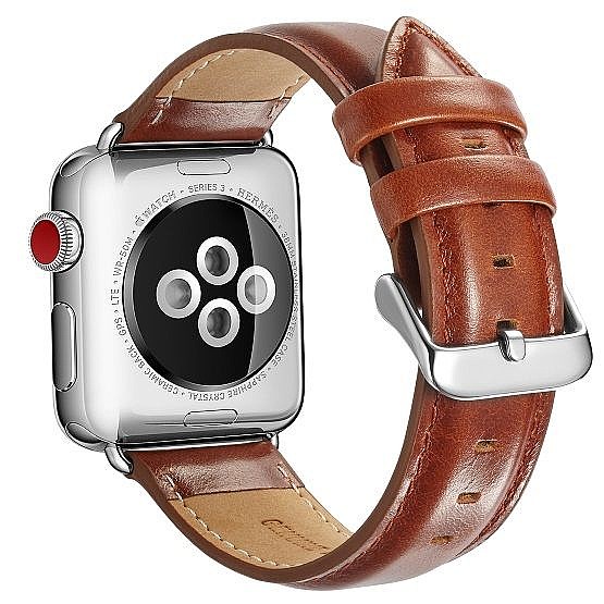 ����� ��� ����  Crazy Horse Leather Band ���� LaTera ����� ��� ����: Apple Watch 38mm/40mm/41mm (��� Light Brown)
