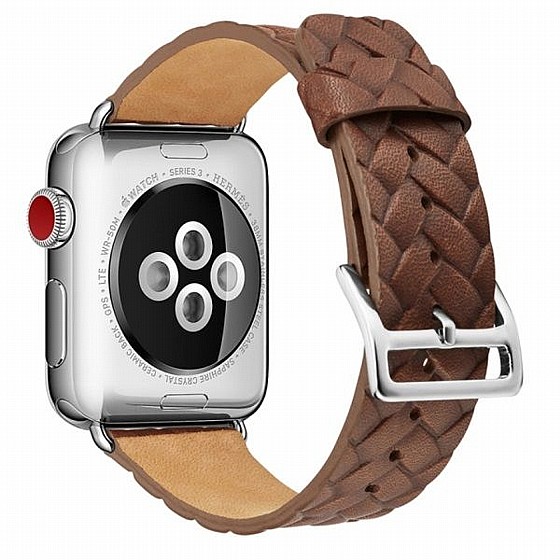 ����� ��� ����  Cowhide Embossed Leather Band ���� LaTera ����� ��� ����: Apple Watch 38mm/40mm/41mm (��� Coffee)