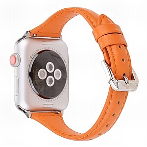 רצועת עור מדגם Simple Fashion Leather Band מבית LaTera לשעון חכם מדגם: Apple Watch 38mm/40mm/41mm (צבע Orange) רצועת עור מדגם Simple Fashion Leather Band מבית LaTera לשעון חכם מדגם: Apple Watch 38mm/40mm/41mm (צבע Orange)