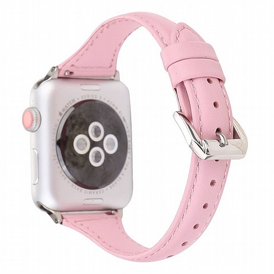 ����� ��� ����  Simple Fashion Leather Band ���� LaTera ����� ��� ����: Apple Watch 38mm/40mm/41mm (��� Pink)